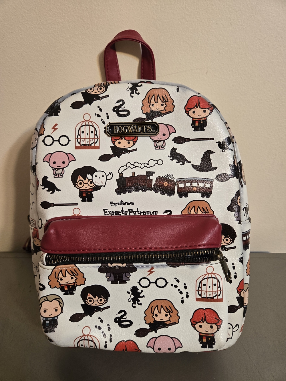 Bioworld Harry Potter Allover Chibi Character Pattern Mini Backpack